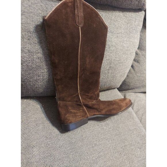 Anne Klein II Leather Suede Boots Size 8 Mid Calf Winter Boots Made In Italy - Picture 6 of 6
